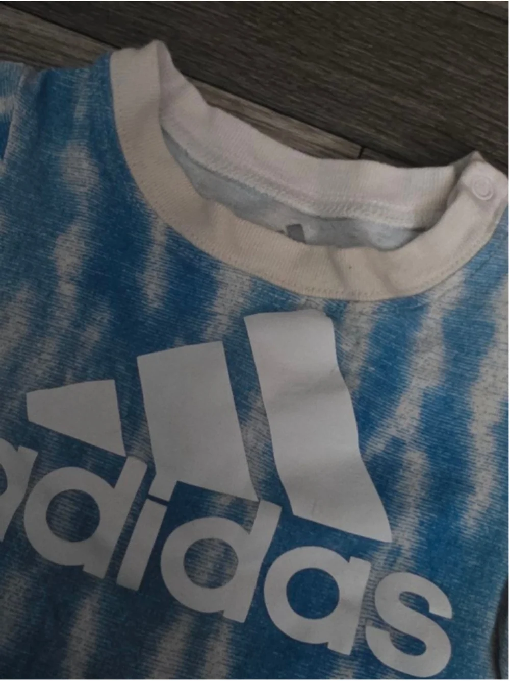 Baby‎ Adidas Bodysuit 3 Months Blue White Tie-Dye